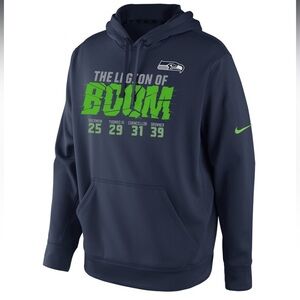 Nike Seattle Seahawks Legion of Boom Performance Hoodie - College Navy